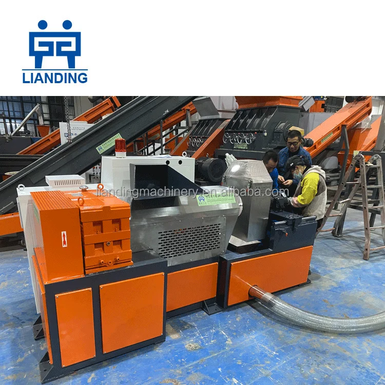 Multifunctional PE PP HDPE LDPE Films Bags Plastic Waste Recycling Granulators Pelletizing Machine