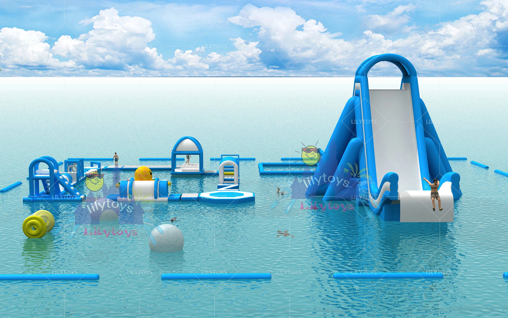 lake inflatables water games  adults inflatable water park games inflatable sea water fun park for hot sale