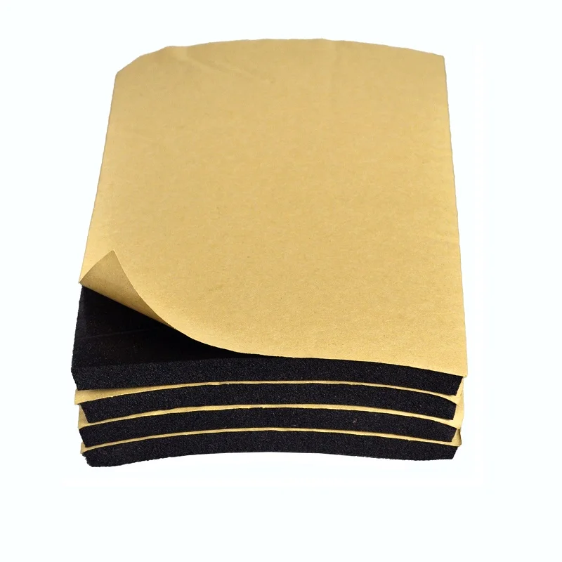 Bellsafe One Side Adhesive Nitrile Rubber Foam Insulation Noise Reduction Rubber Foam Board With Aluminium Foil
