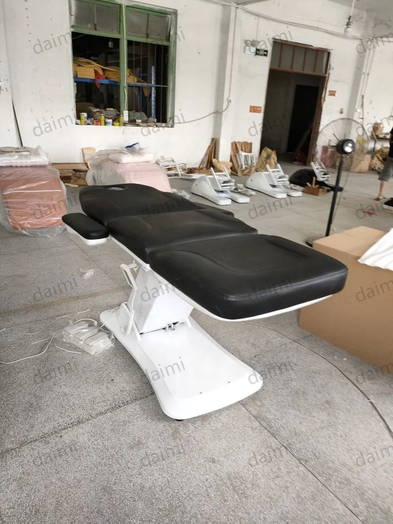 Luxury Electronic Medical Spa massage tattoo Facial beauty therapy salon chair 3 4 motors black electric beauty bed