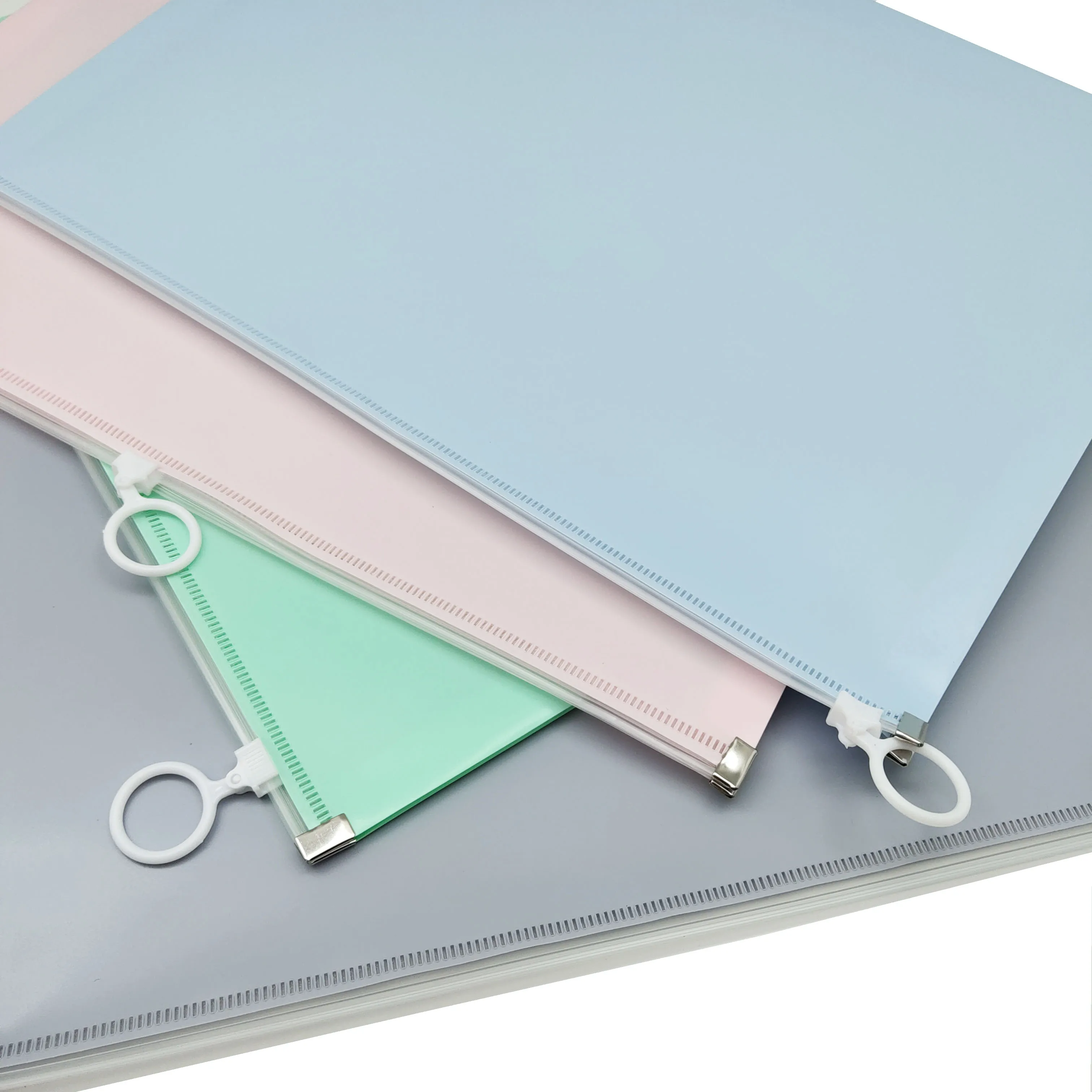 
Colorful A4 slider zipper lock document bag plastic zipper document bag for school,office 