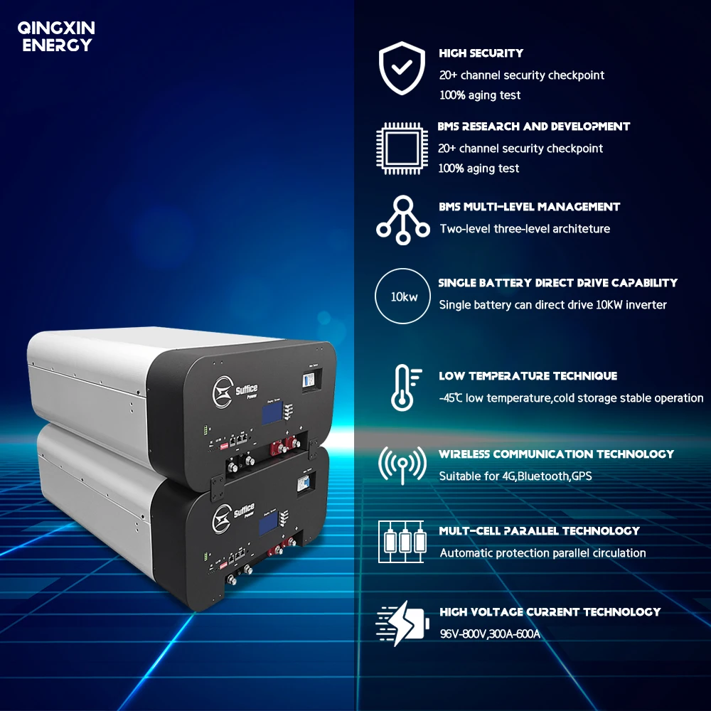 One Stop Stackable Energy Storage 51.2v 48v 200ah Lifepo4 Battery Pack Energy Storage Solar Batterie For Solar System