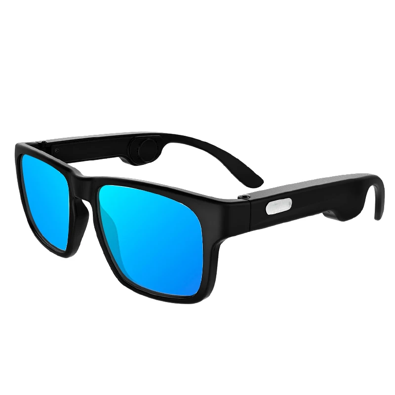 Music Bone Conduction  Smart Sunglasses Polarized Headphones Wireless Smart Headset Sunglasses for Women Men
