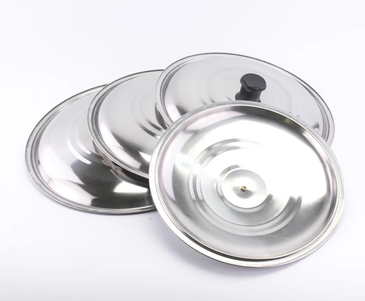 
Multi-specification frying pan cover 410 stainless steel cooking pot lids 
