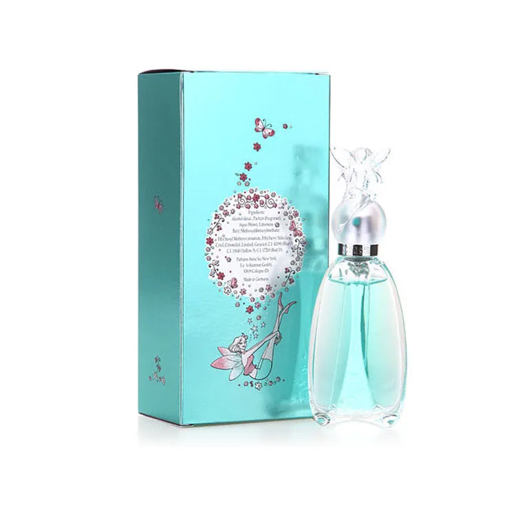 Custom Brand  Cosmetics packaging full color perfume carton folding  box holographic paper UV printing auto lock bottom box