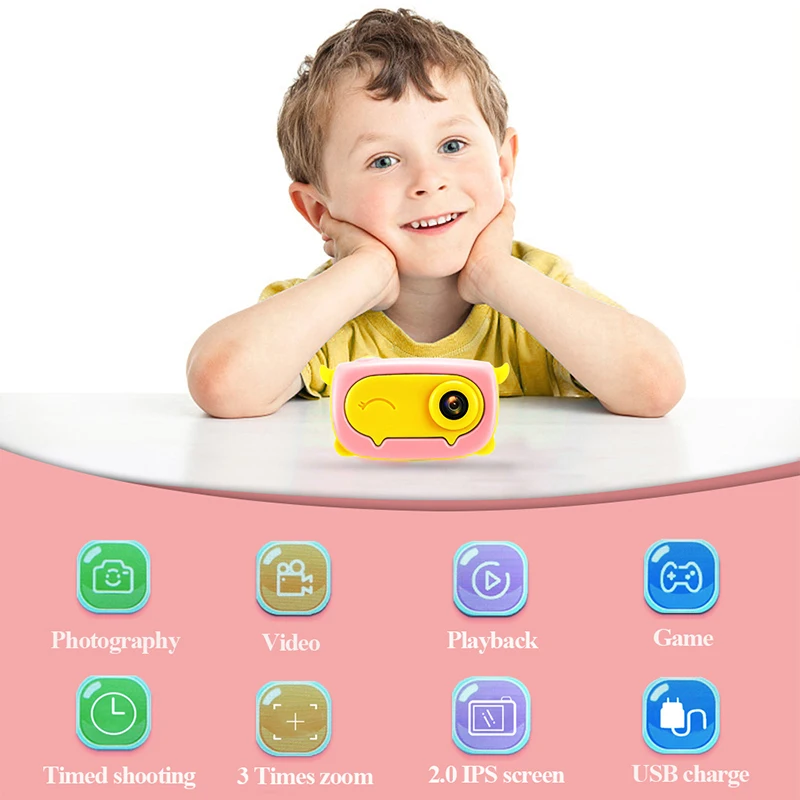 
Kids Digital Camera Gifts for Child Boys Girls Children Shockproof Digital Camcorders Little Kid Toys Gift 