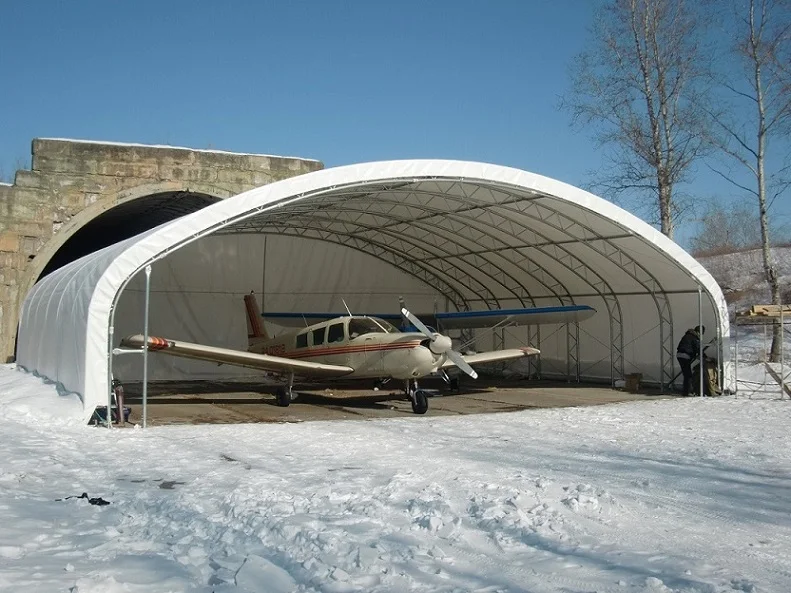 GS Tent Hangar Tractor Storage Tarp Building Garage Aircraft Hangar Tent PVC Large Tent Truss