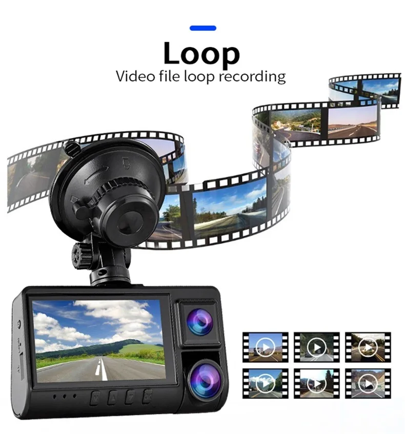 SPY Rearview mirror car dvr usb camera for android dash cam wifi video recorder dual camera car hd dvr