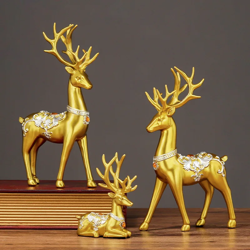 AHMH Home Table Pieces Accessories Office Items Interior Modern Nordic Living Room Gold Luxury Home Decor