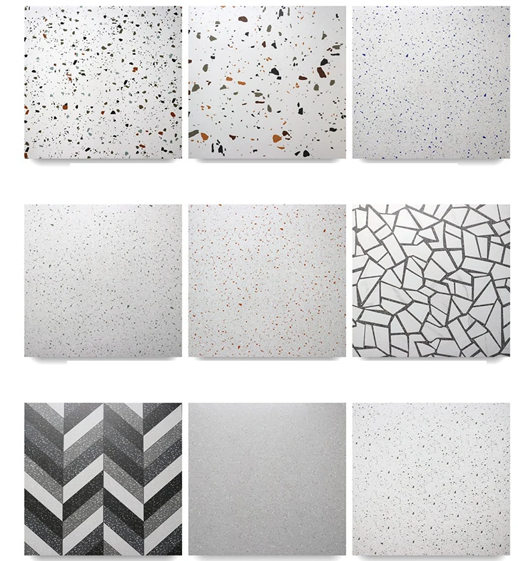 Home Decoration Precast Terrazzo Floor Tiles 600*600 Artificial Terrazo Tiles