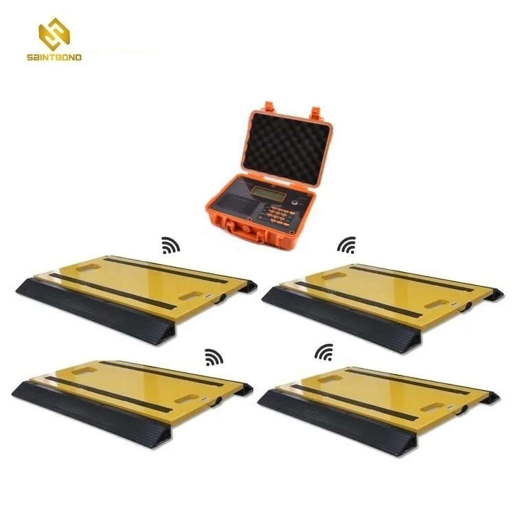 Wireless Axle Scale portable Truck Weight scales, Axle Vehicle weighing pad scale 3 ton capacity each pad