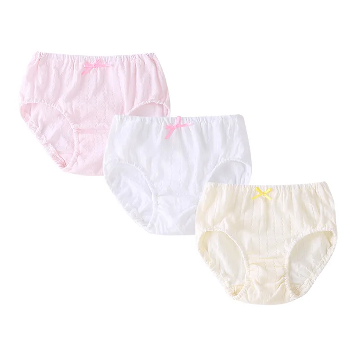 Hot Selling Children Underwear Kids Girls Briefs Girl Underwear with 3pcs Packing