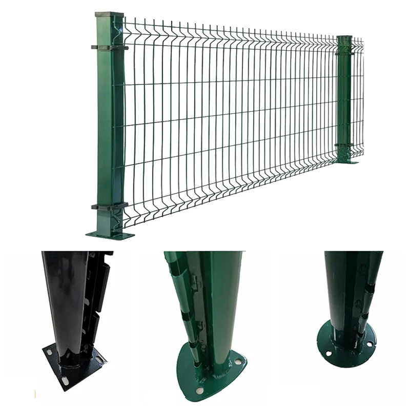 Hot sale cheap 3d curved metal fence pvc coated V bending 3d curved welded wire mesh fence for garden