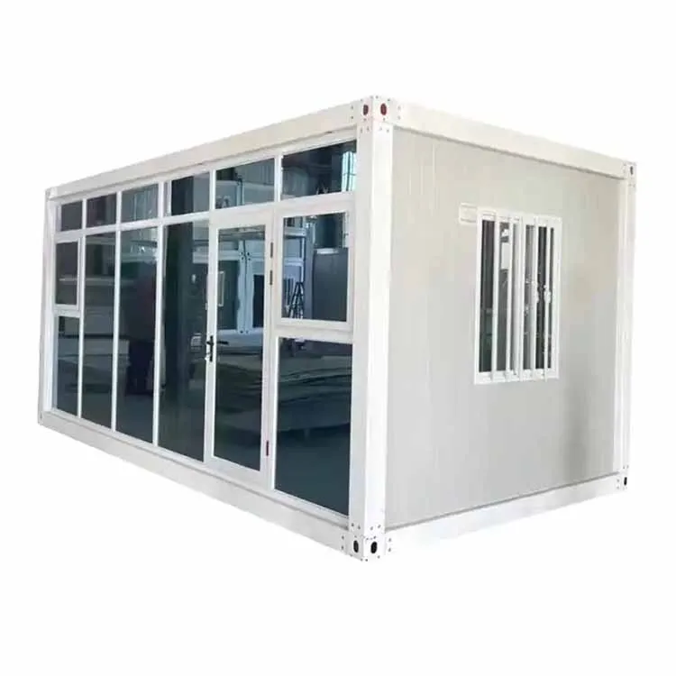 Low Price Prefab House Glass Wall Shipping Container House 20Ft Expandable Container Glass Wall House