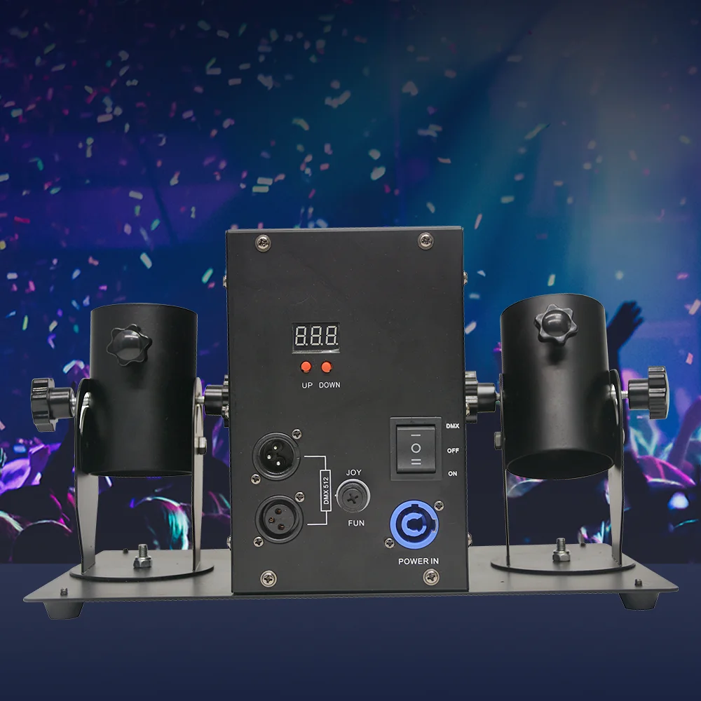 Китайский завод DMX512 двухсторонний конфетти струйный станок цветной бумаги машина для свадьбы День рождения