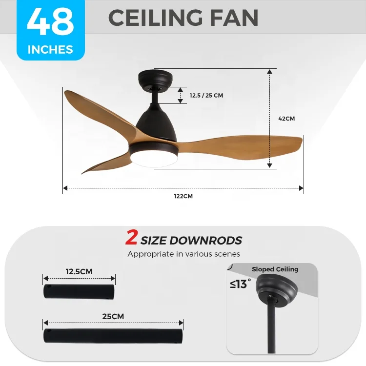 ESC decorative silent led ceiling fan light 3 cct tunnable 5 speed dc inverter smart fan ceiling for home