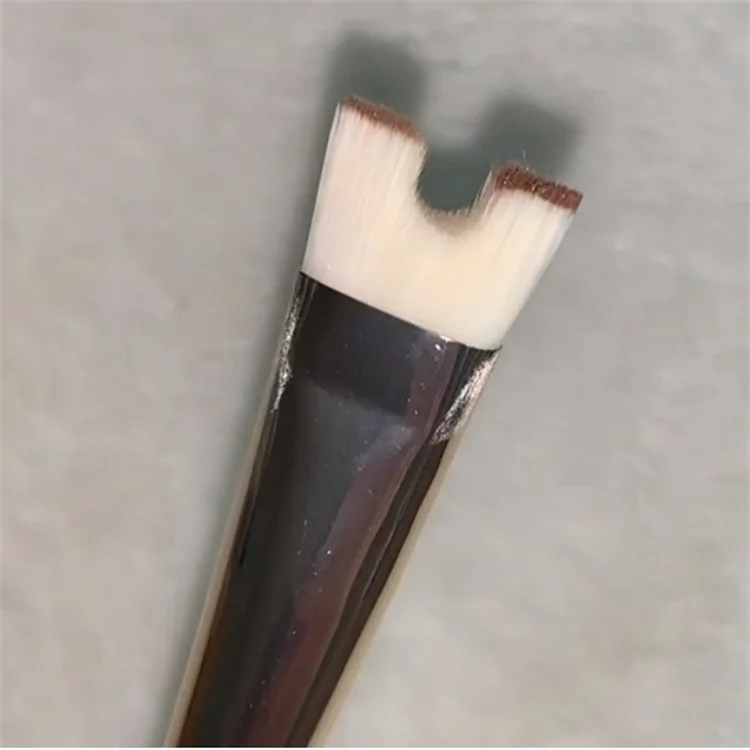 Customized Private Lable Vegan Professional Single Makeup Synthetic Nose Precision Duo Contour Brush