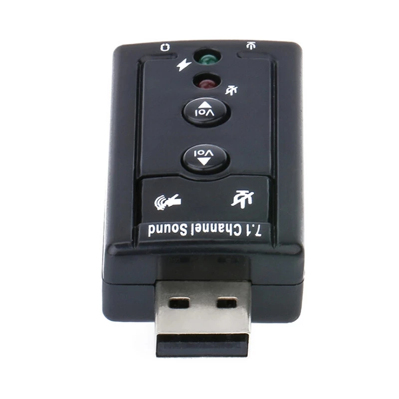 Лидер продаж внешняя 2 0 канальная 3D Виртуальная звуковая карта Mini USB 7 1 12