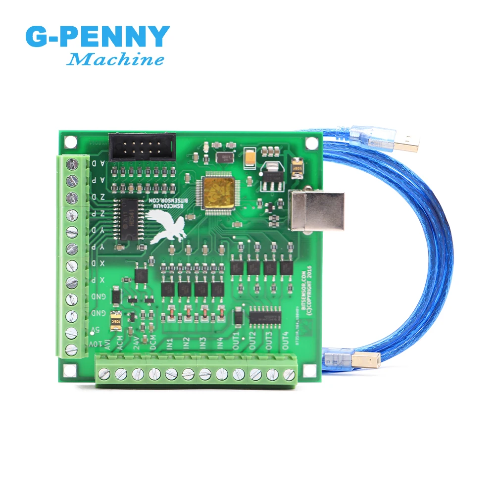 NEW ! 4 Axis USB Motion Controller Interface Board MACH 3 system PWM control 100KHz , support Win XP, Win 7, Win 8