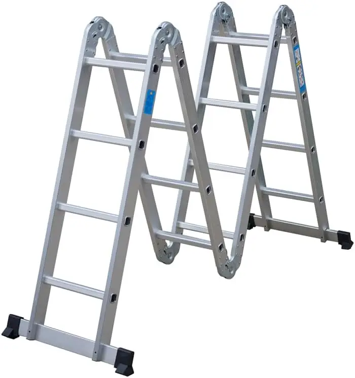 Price Articulated Aluminium Multifunctional Ladder 4*3 4*4 4*5 4*6 Steps For Home And Outdoor Using