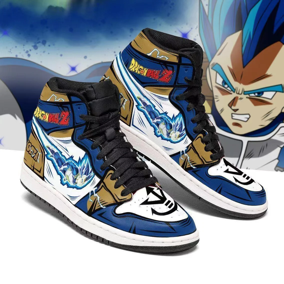 New personality DIY cartoon print anime style casual sports shoes custom high-top basketball shoes