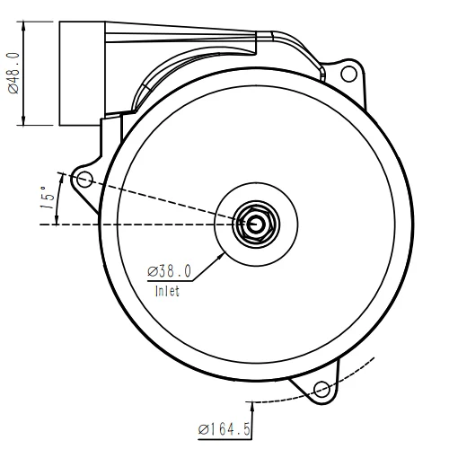 Hot Air Exhaust Blower Centrifugal Blower Fan OEM,ODM Brushless Dc Motor Grey Small Size Industrial Ventilation 24 VDC Black &