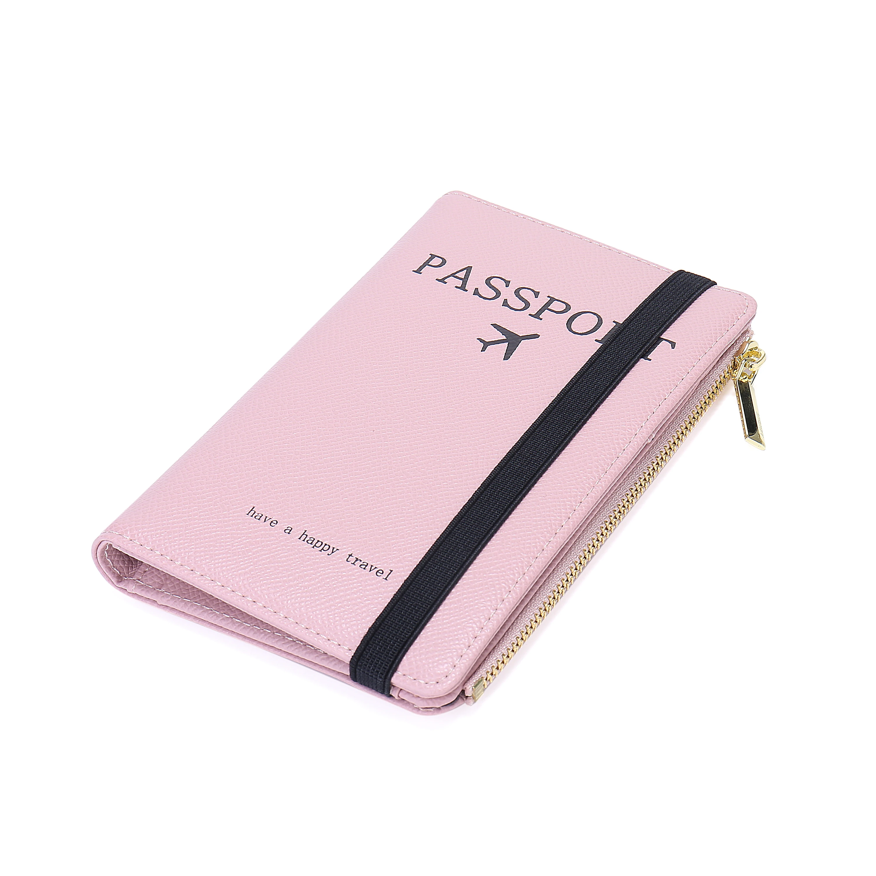Australian Booklet Etui Passport Protection Avec Fermeture Eclair Rfid-Blocking Eco Friendly Leather Passport Holder Italien