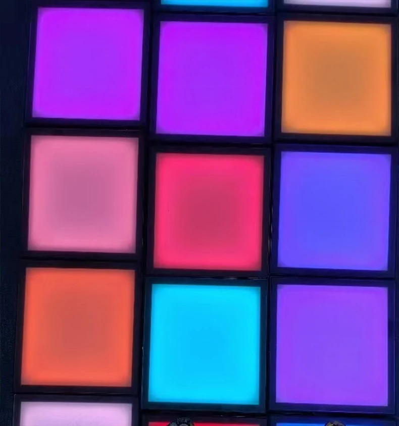 Popular Activate Game  30x30cm interactive led light floor game Sensitive DMX Games Activate LED Dance Floor