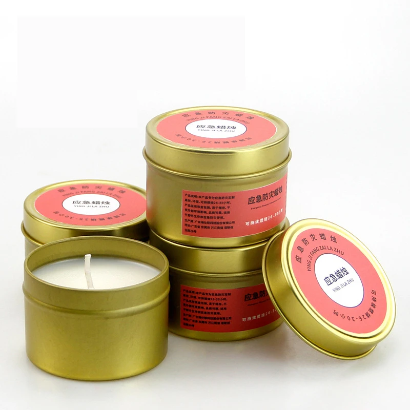 Manufacturers wholesale lighting standby Emergency Disaster Prevention Candles paraffin vegetable wax candles