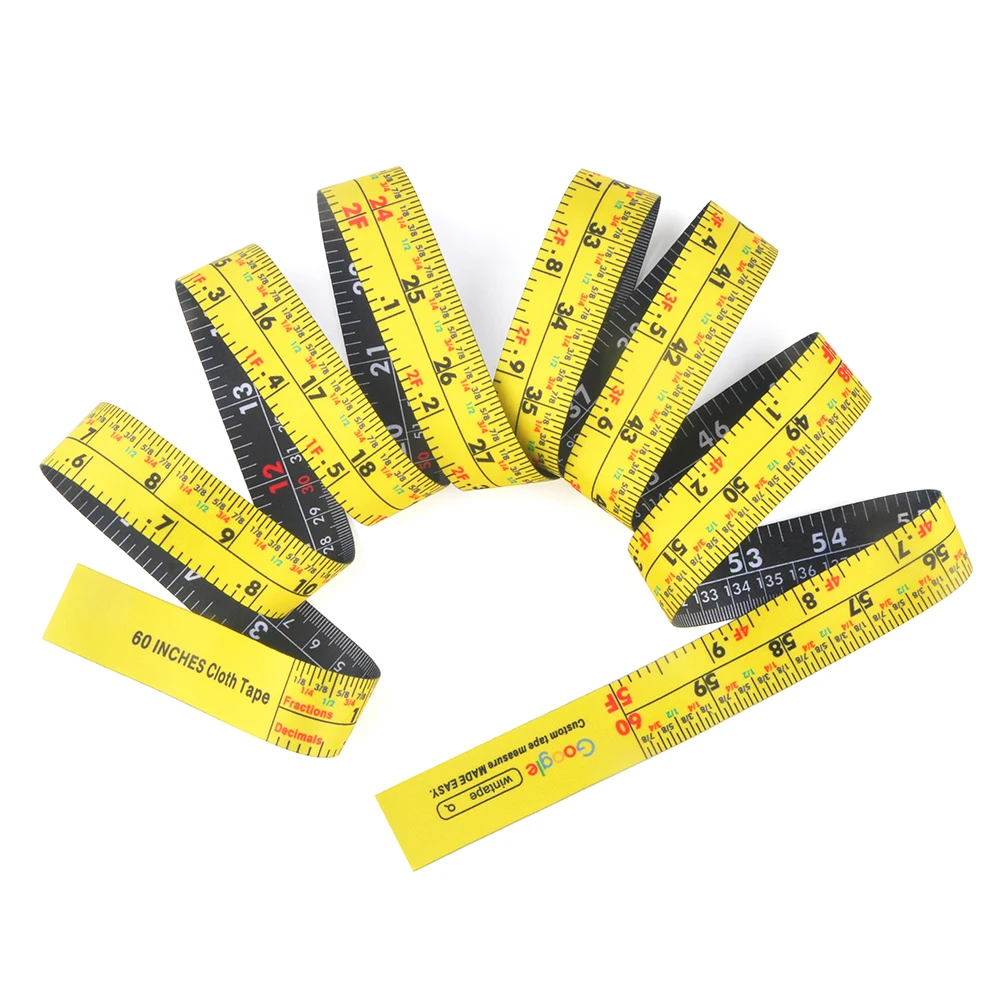 Wintape Custom Full Color Printing  Polyester Cloth Tape Measure, Dual Scale Cloth Sewing Tape Measure,Tailor Ruler