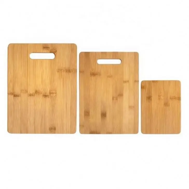 Wholesale Factory sale Customized logo design Kitchen 3 Pcs  Bamboo Cutting Board Set