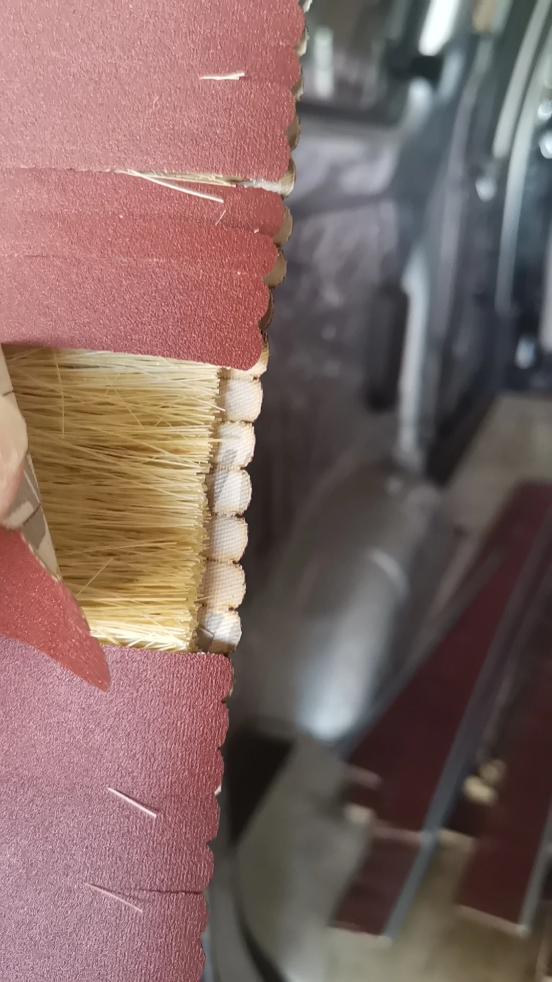 ZXD 180/220 double sided Strip Brush for Polishing Abrasive Cloth Sanding Paper for Drum Sander Woodworking Machine