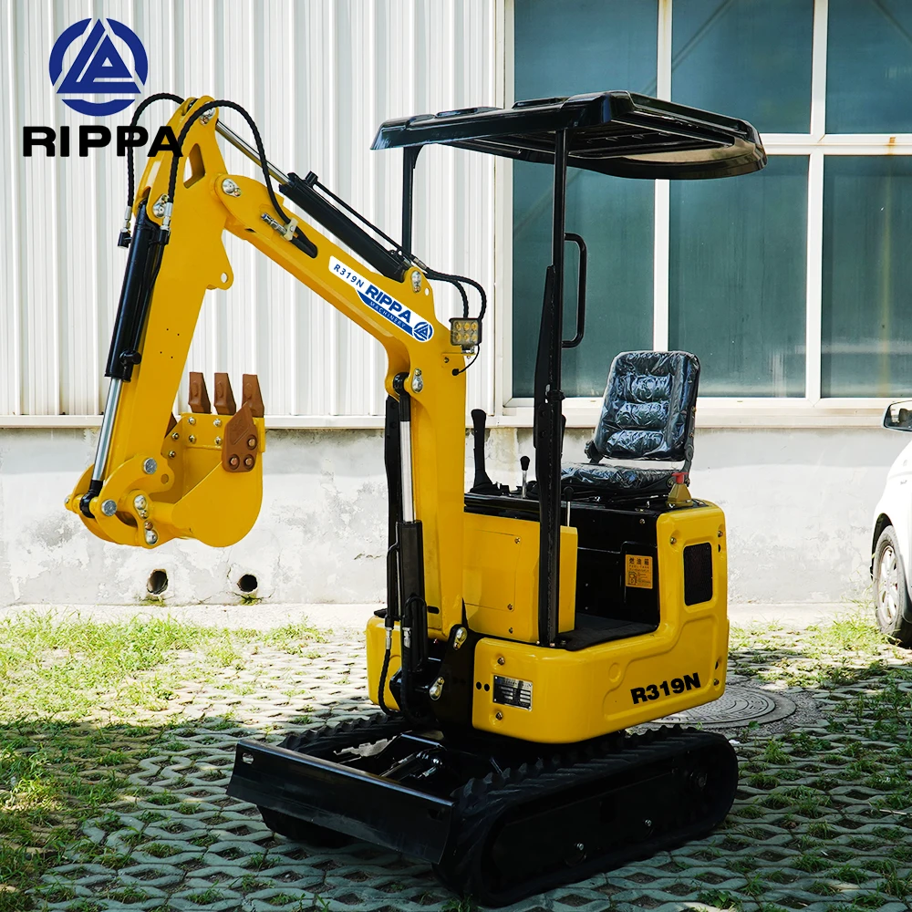 Rippa Mini Excavator R319N Official Unified Retail Price EPA Engine Farm Crawler Micro Digger New Home Excavator