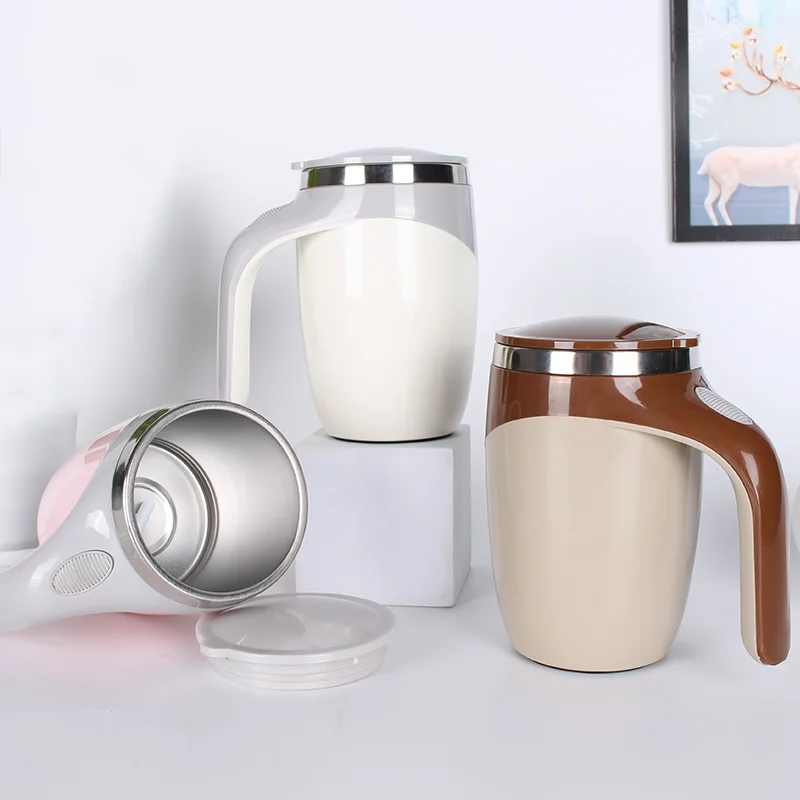 2024 Best Seller 304 Stainless Steel Coffee Cup Tumbler Self Stirring Mug Battery