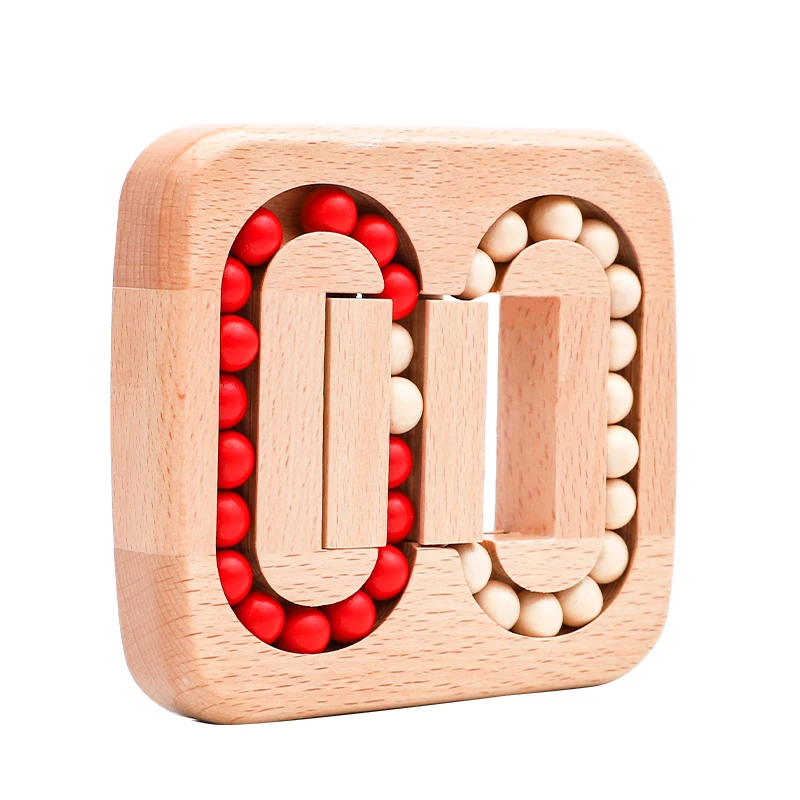 Traditional Wooden Puzzle Brain-Burning Toy Flat Ball Maze to Unlock Intelligence Grocery Toys