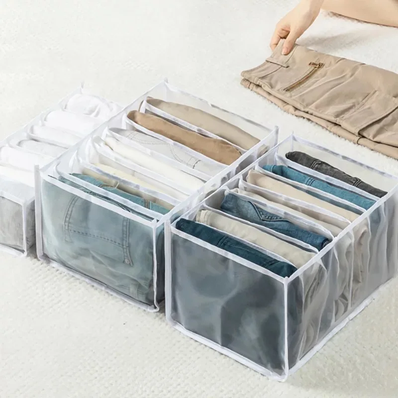 Home Wardrobe Clothes Closet Organizer Bra Socks Drawer Dividers Collapsible Fabric Oxford Underwear Foldable Storage Bag Box