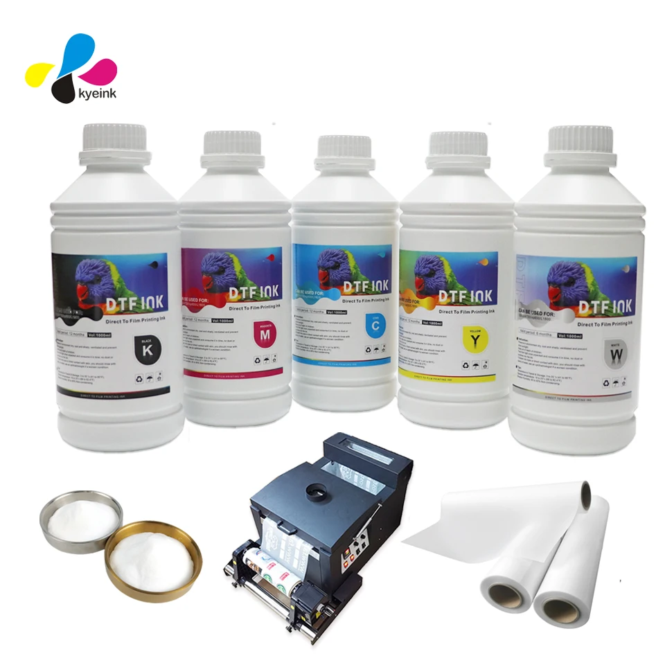 Tinta Dtf Para i3200a1 1000ml Dtf  Pet Film Transfer Ink For  I3200 Head Shaking Powder Ink DTF Ink for I3200