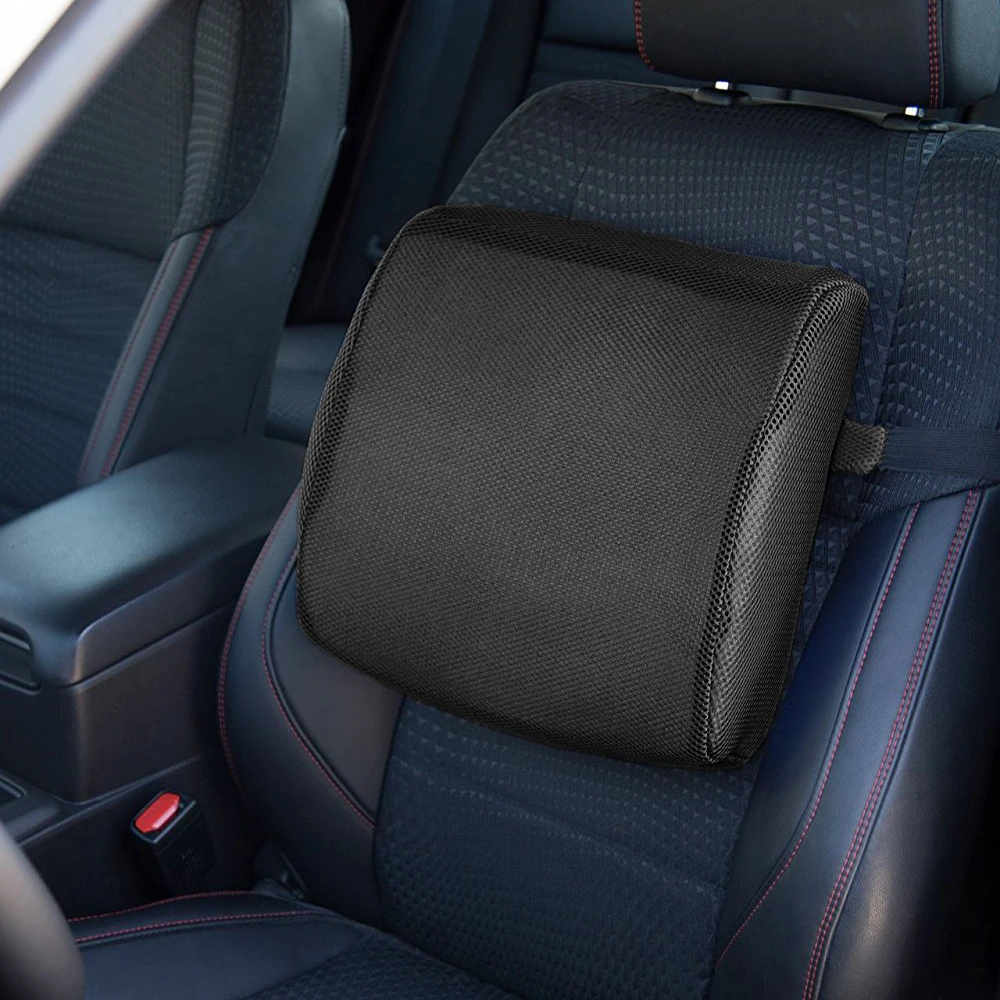 Hot Sale Multiple Packaging Methods Free Adjustable Strap Length Buckle Mesh Car Seat Lumbar Back Support Cushion