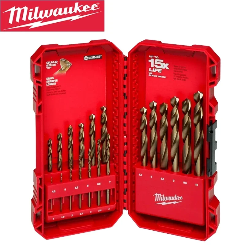 Milwaukee 48-89-2530 19 шт. кобальтовая Метрическая буровая насадка 1-10 мм твердая металлическая Электроинструмент Аксессуары для сверла
