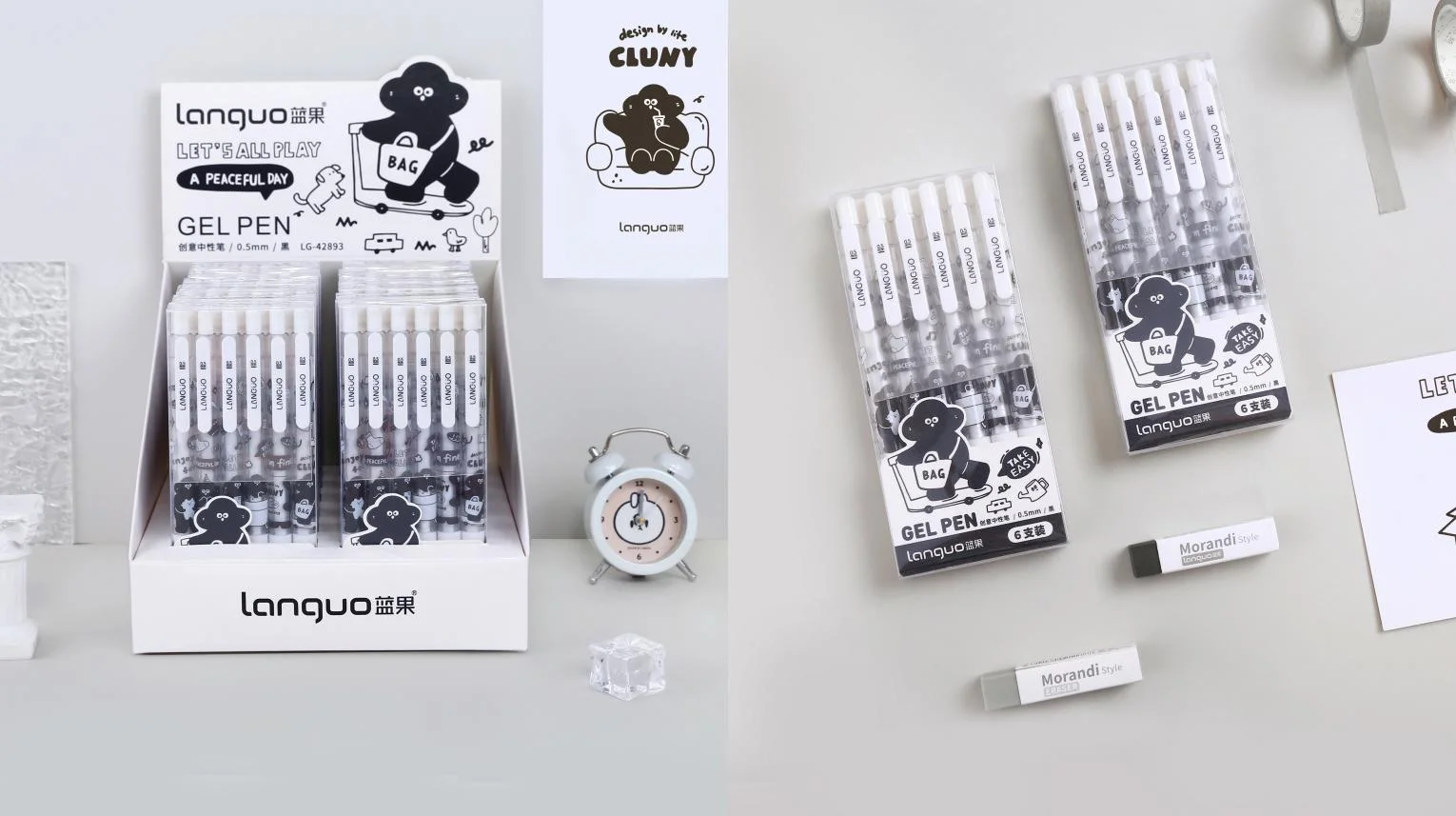 Creative Gel Pens Bulk Languo Mijiu Collection Black Gel Pen Set