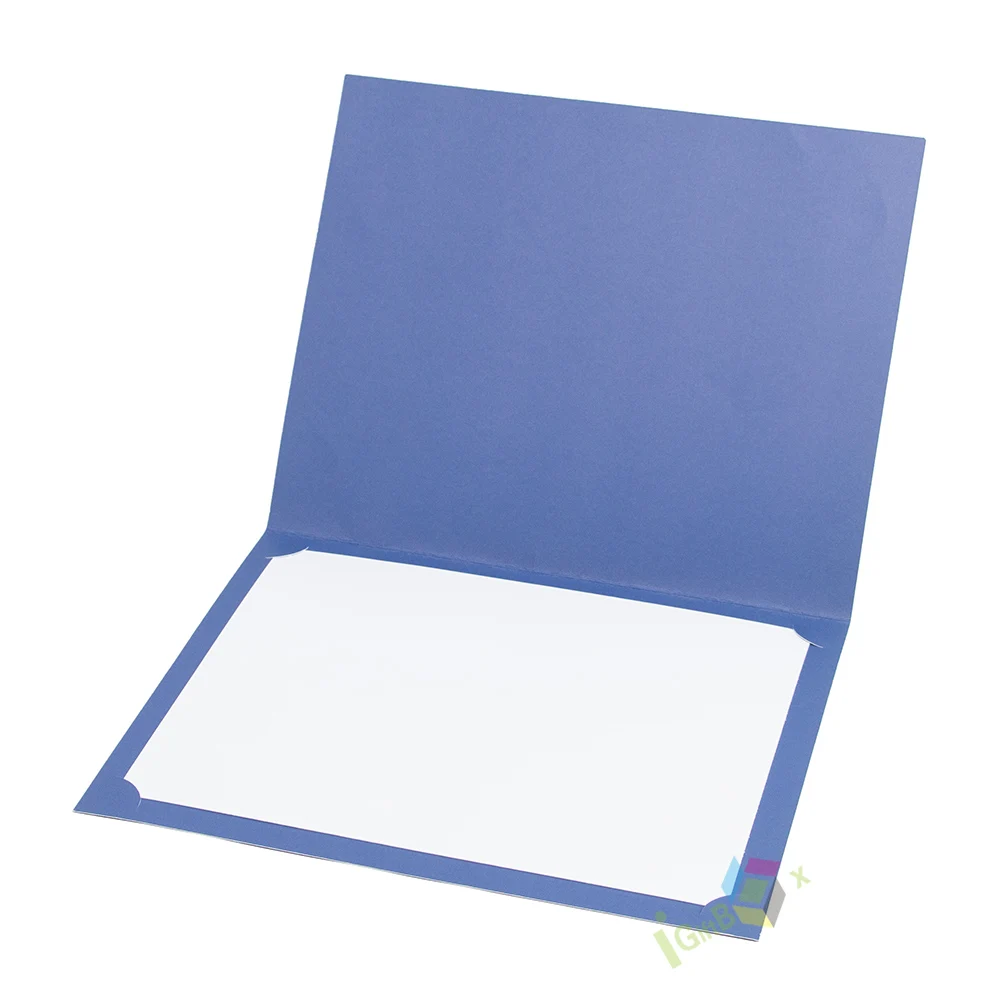 Luxury High Quality Art Paper Certificate/Invitation Holder with Custom Printing