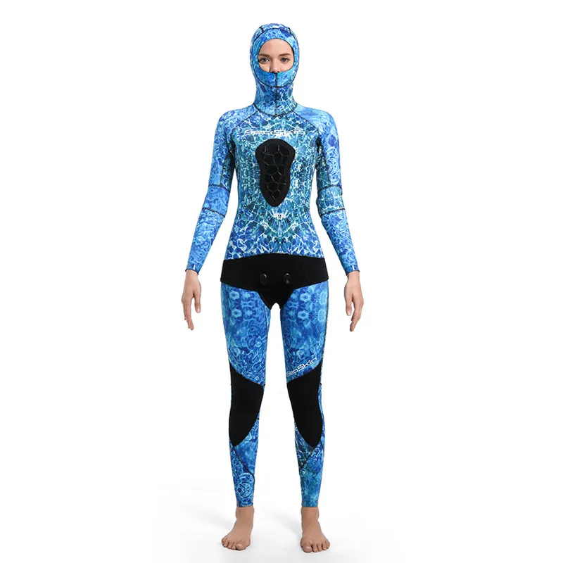 Seaskin 6mm Neoprene Spearfishing Breathable Wetsuits Two Pieces For Women