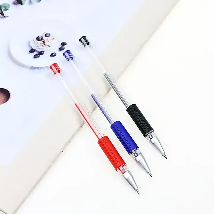 Cheapest Gel Pen Biros Red Blue Black Classical Appearance Fit For School Students Office