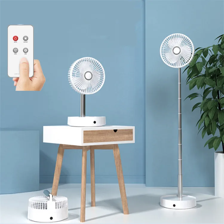 
N97 USB Rechargeable Outdoor Telescopic Folding Fan Portable Mini Multi-Function Floor-Type Desktop Fan 3D Humidifying Fan 