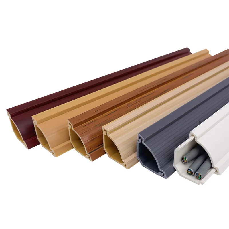 YZJM PVC Wiring Cable Ducts Plastic Electrical Cable Tray European Decorative Flexible Installation Network Trunking