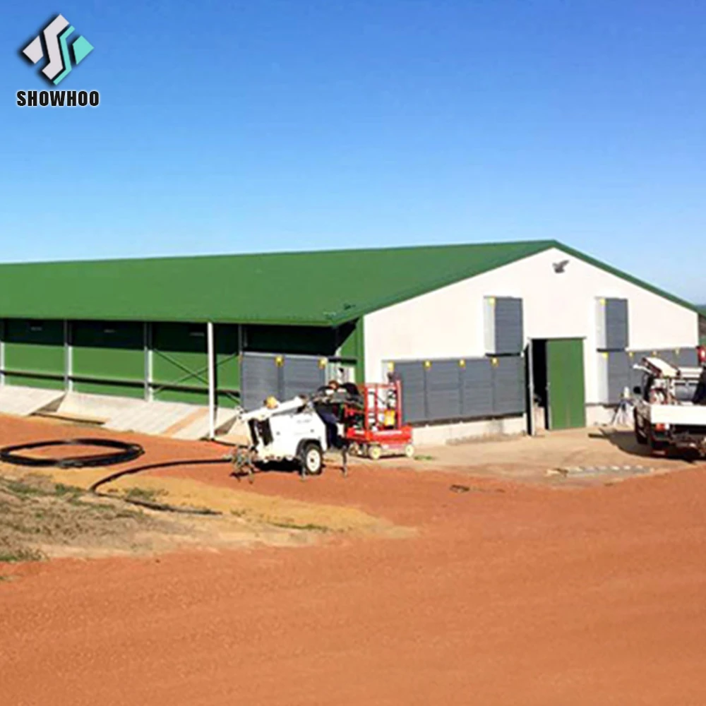 Cheap Prefabricated Pre Engineering Steel Structure Chicken Farm Poultry House