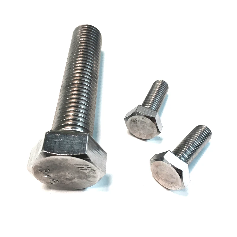 DIN933 полная резьба метрические шестигранные болты гайки