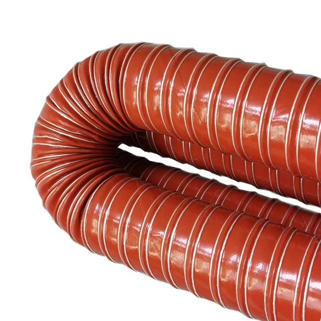 Black or Red Flexible air Duct High Temperature Silicone Hose Heating