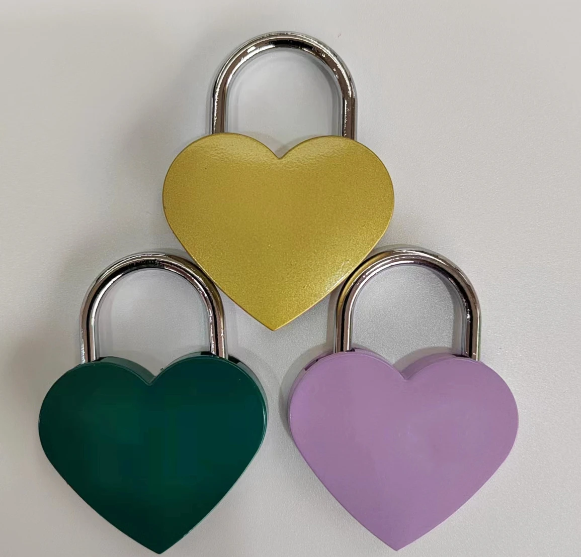 WH454 Metal Heart Shaped Padlock Mini Lock  Jewelry Box Storage Box Suitcase Luggage Box Key Lock With Key