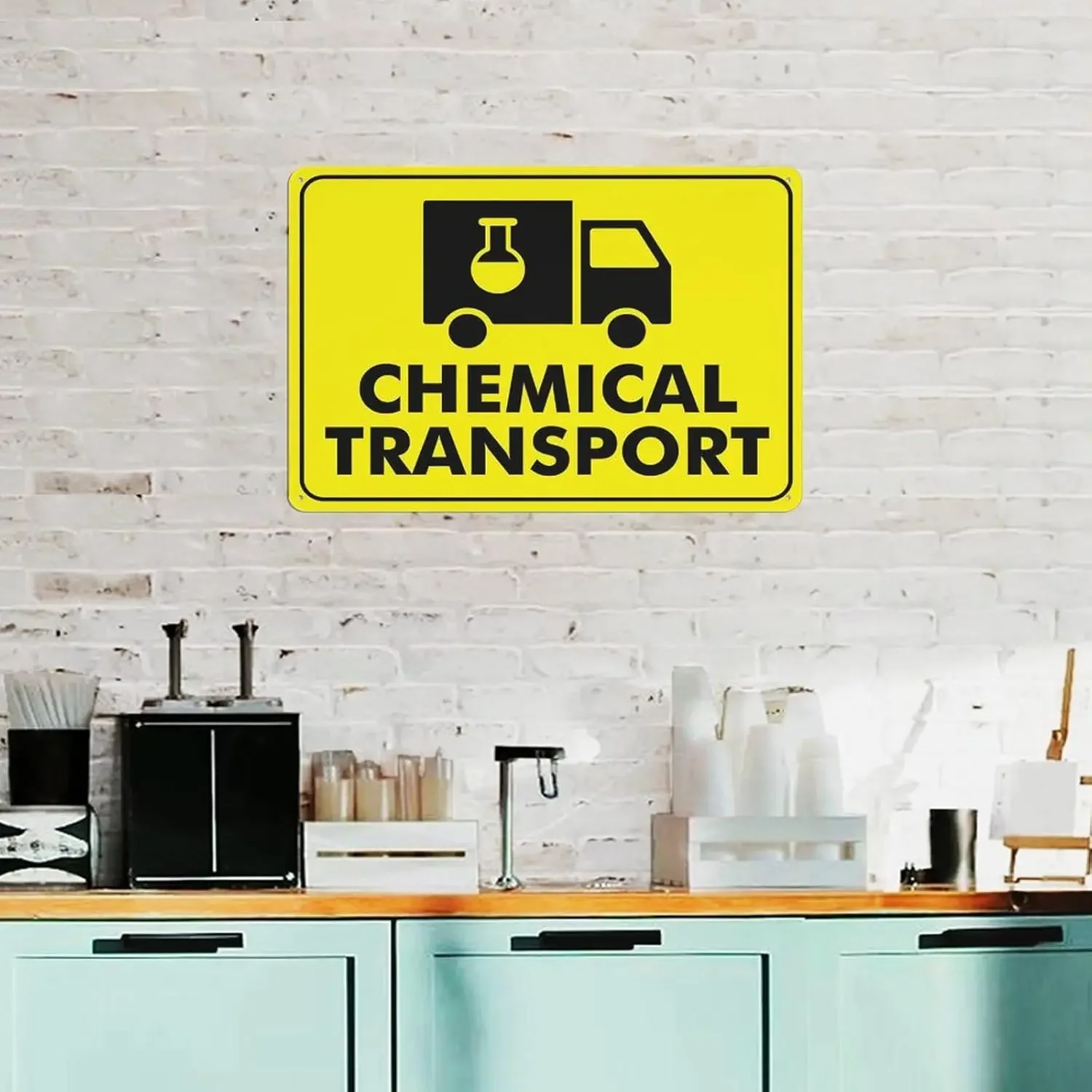 2024 TOP Wholesales Factory Premium Aluminum Hazard Area Chemical Transport Sign For Warning